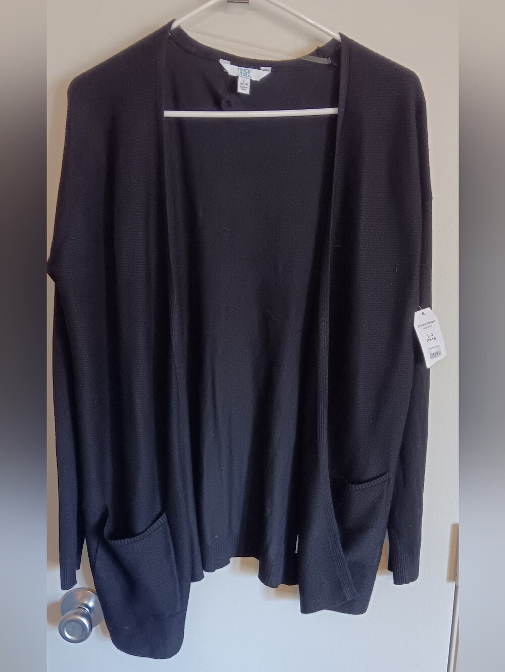Time and Tru Black Cardigan